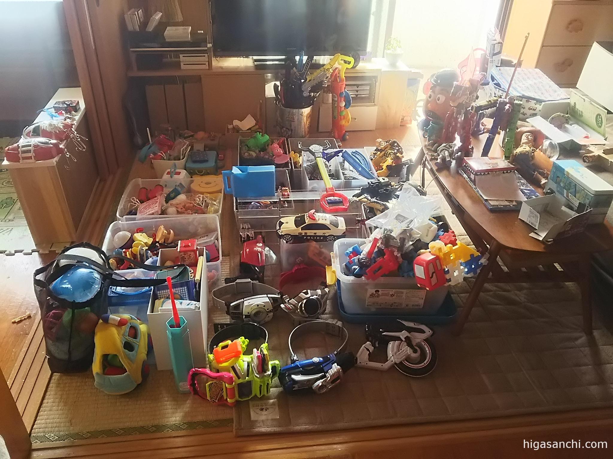こどものおもちゃ収納part1 大量のおもちゃ やっと整理しました Higasanchi Homebase