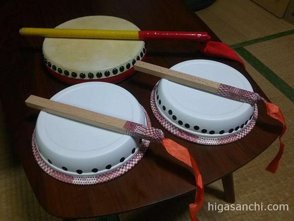 エイサー】手作りパーランクー♪100均の材料で沖縄の子供が一度は手にする太鼓を作ってみる。 | Higasanchi Homebase
